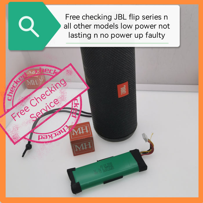 Free checking JBL flip series n all other models low power not lasting n no power up faulty