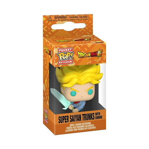 Funko Pop Keychain Dragon Ball Z   Super Saiyan Trunks With Sword