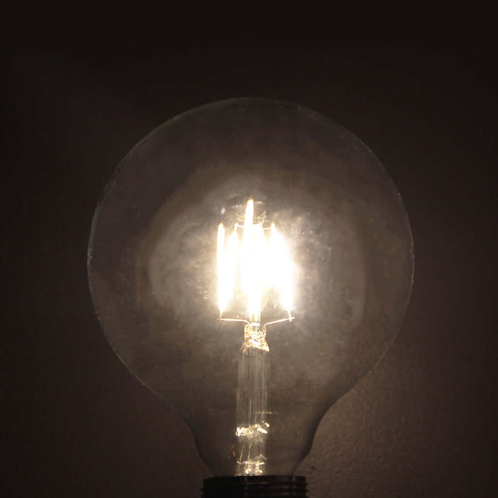 G125 Filament 4W 2700K Dimmable LED E27 Light Bulb