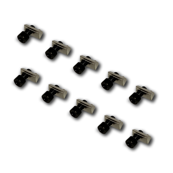 Hex Bolt and Ball-bearing Nut for 8mm T-Slot - Set of 10 or 20
