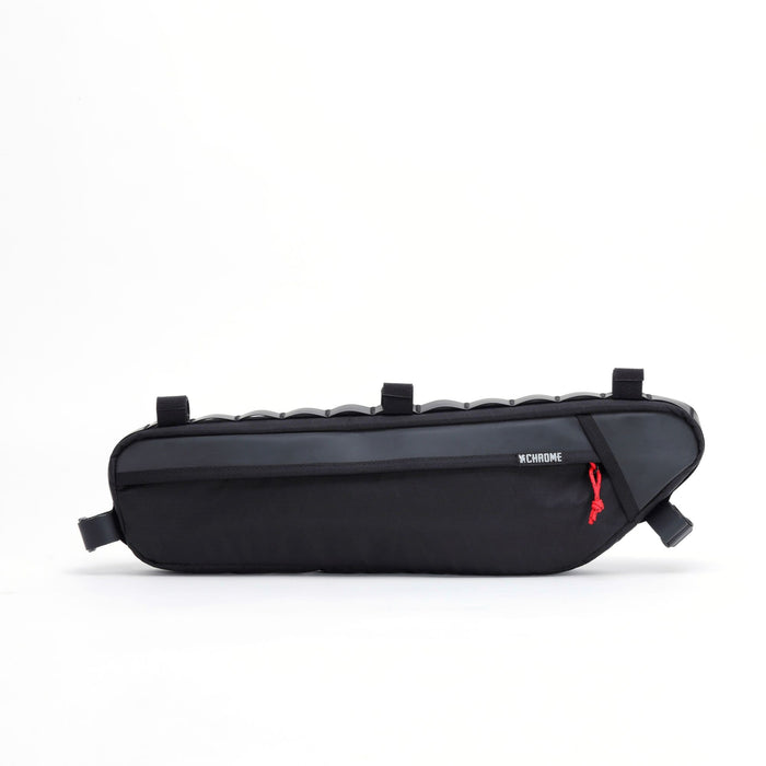 The side of the Holman Frame Bag L-XL in black reflective #color_black xrf