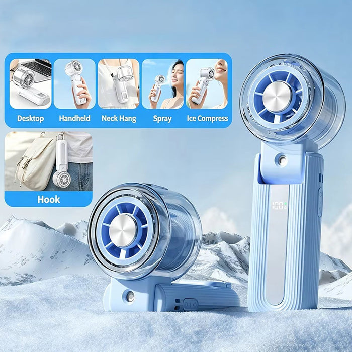 Ice Cool Nano Spray High-Speed Adjustable Portable Fan Y70