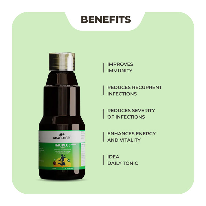 Imuplus Syrup - Ayurvedic syrup for boosting immunity and combating infections