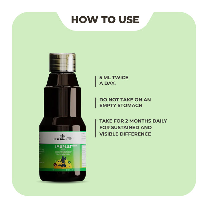 Imuplus Syrup - Ayurvedic syrup for boosting immunity and combating infections