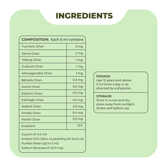 Imuplus Syrup - Ayurvedic syrup for boosting immunity and combating infections