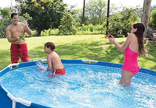 Intex 12ft Round Above Ground Metal Frame Pool With Durable Walls