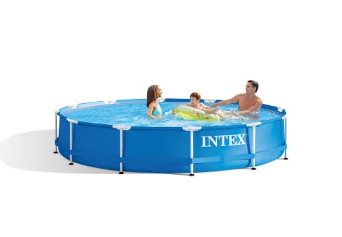 Intex 12ft X 30in Metal Frame Pool With Cartridge Filter Pump