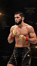 Islam Makhachev Wall Art Poster – MMA Fighter Motivation | Discipline & Strength Decor