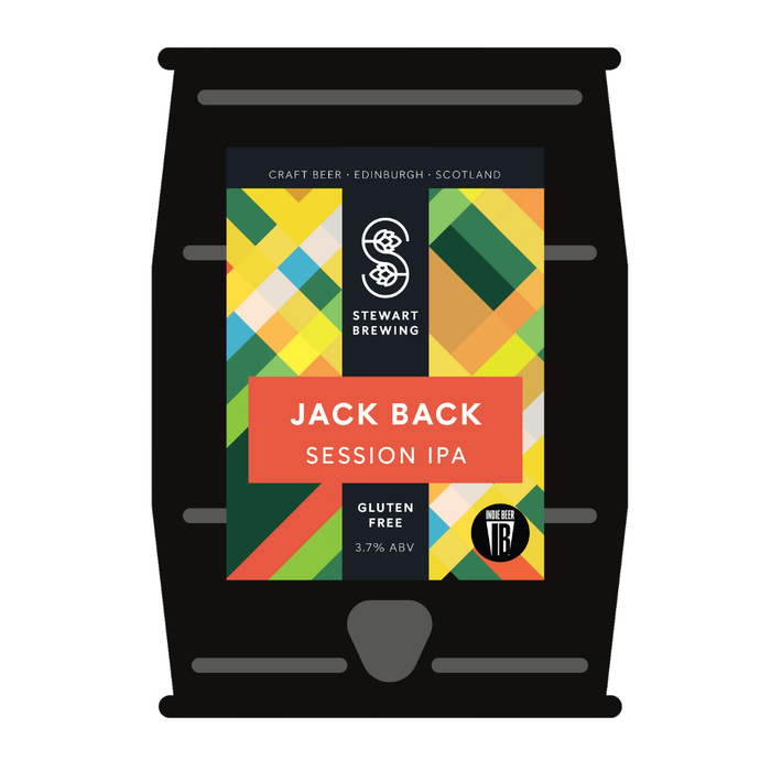 Stewart Brewing Jack Back Session IPA package on a white background