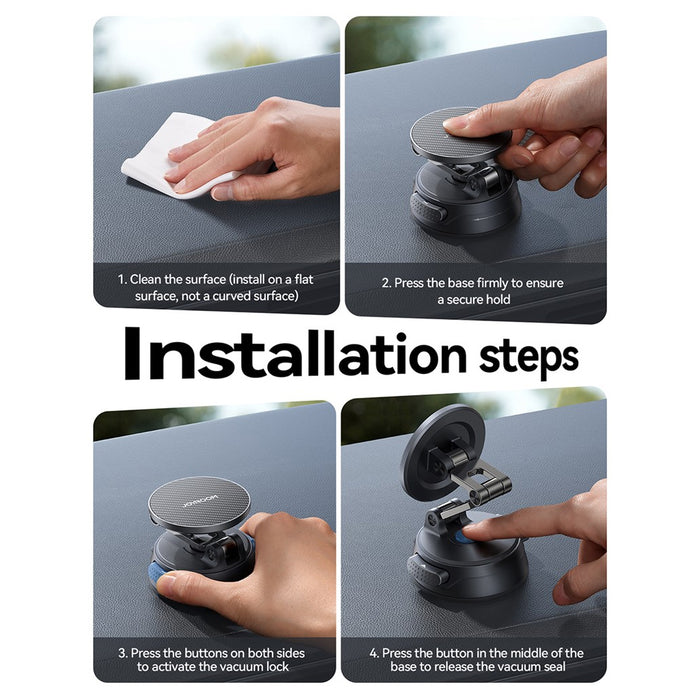 Joyroom Foldable Magnetic Car Phone Holder With Nano Gel Suction Base JR-ZS510