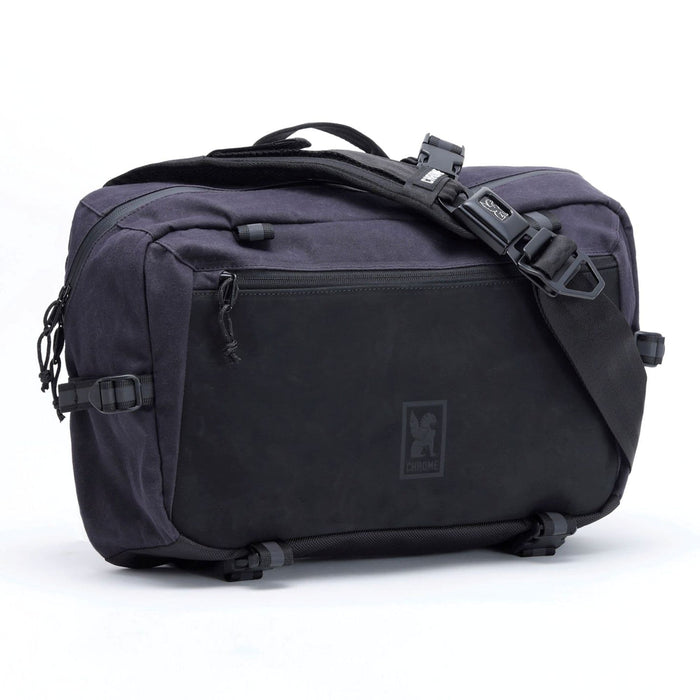 Black Canvas Leather