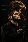 Khabib Nurmagomedov Inspired Fighter Poster | MMA Wall Art | Motivational Gym Decor