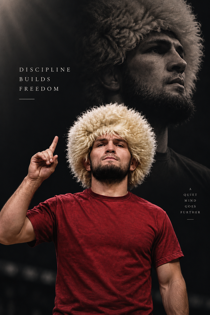 Khabib Nurmagomedov Inspired Fighter Poster | MMA Wall Art | Motivational Gym Decor