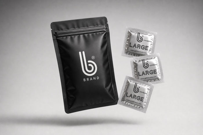Large Platinum B Condoms pack