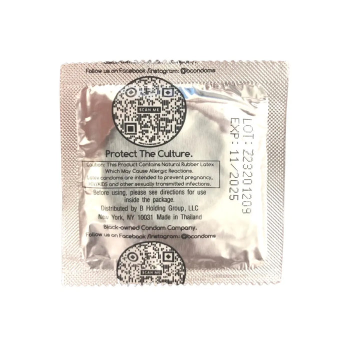 Large Platinum B Condoms