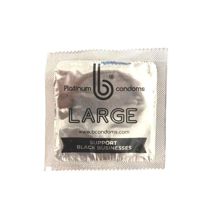 Large Platinum B Condoms