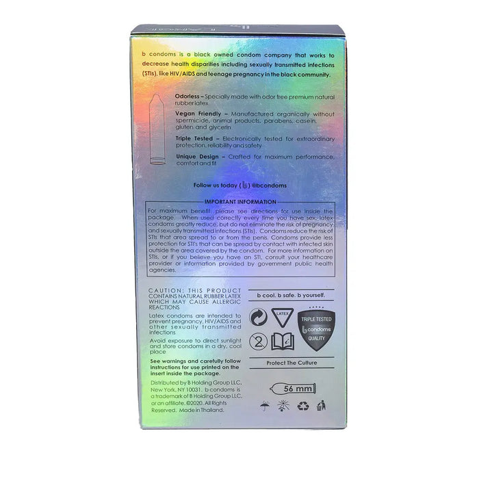 Large Platinum B Condoms