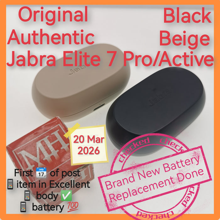 (Left Pro) Original Authentic Jabra elite 7 pro/Active black beige set