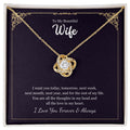 Love Knot Necklace - Custom Valentine's Gift for Her