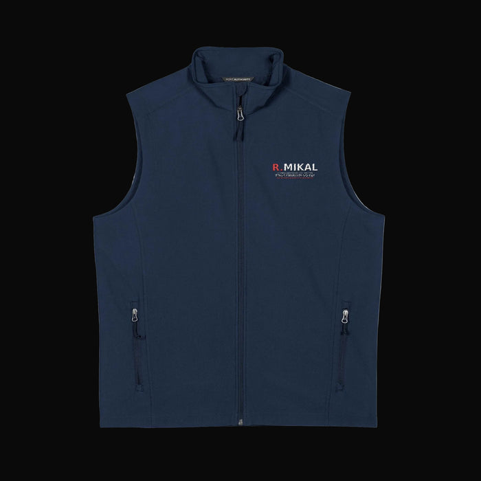 men's embroidered soft shell vest