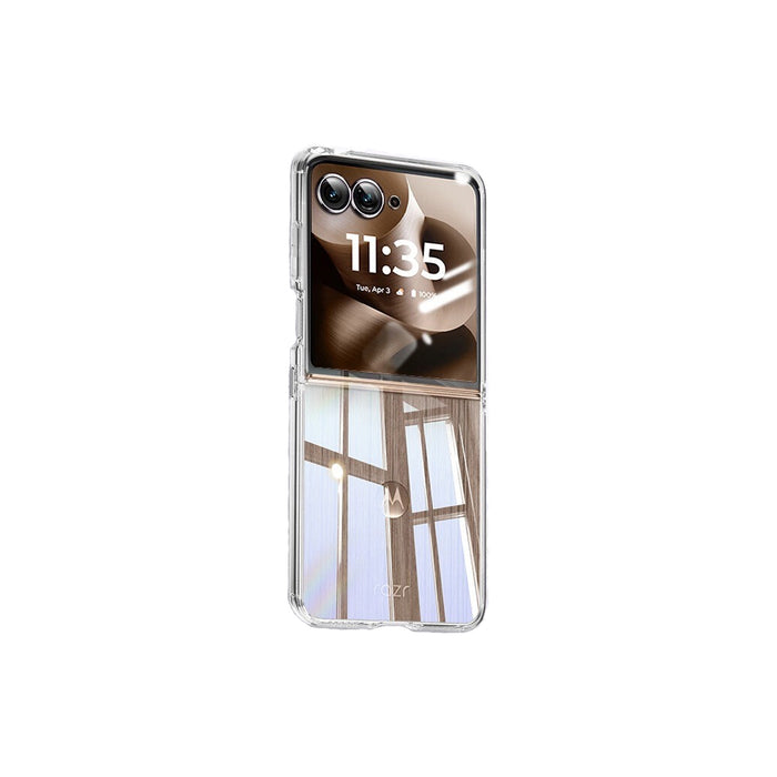 Motorola Moto Razr 60 Ultra - CLASY® Crystal Clear PC Hard Crystal Phone Case