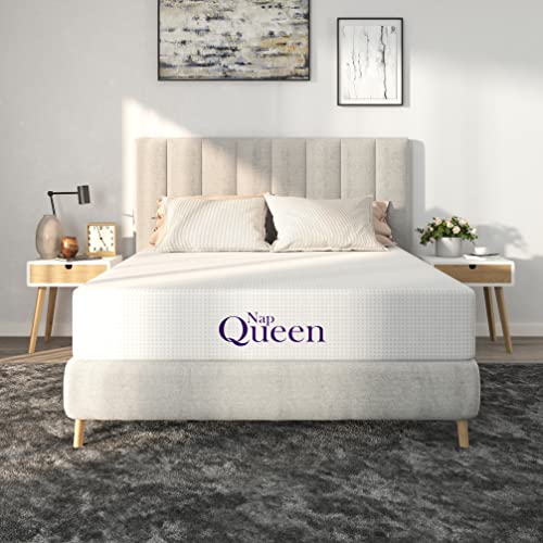 NapQueen Eight Inch Bamboo Charcoal Memory Foam Mattress For Cozy Comfort