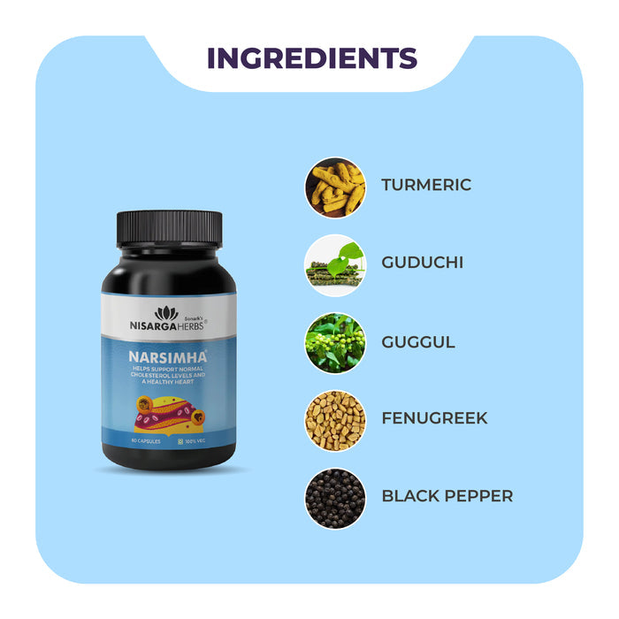 Narsimha - Heart and cholesterol support for healthy arteries