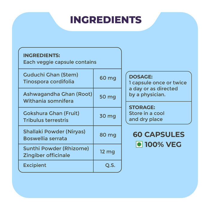 Nartana Capsule - Ayurvedic capsules to support joint health and mobility