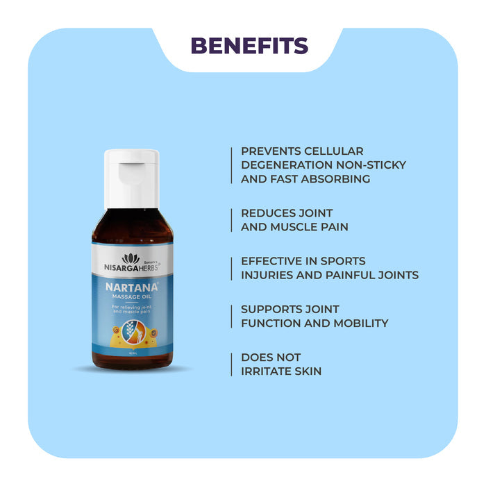 Nartana Oil -  Ayurvedic Massage Oil for Joint & Muscle Pain Relief