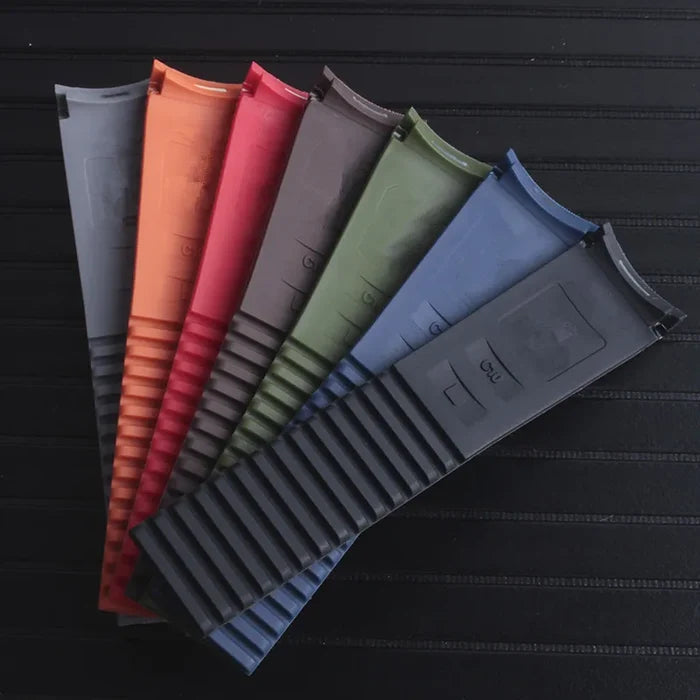 New 21mm Curved Silicone Rubber Watchband For SP0008A, SP0006Q