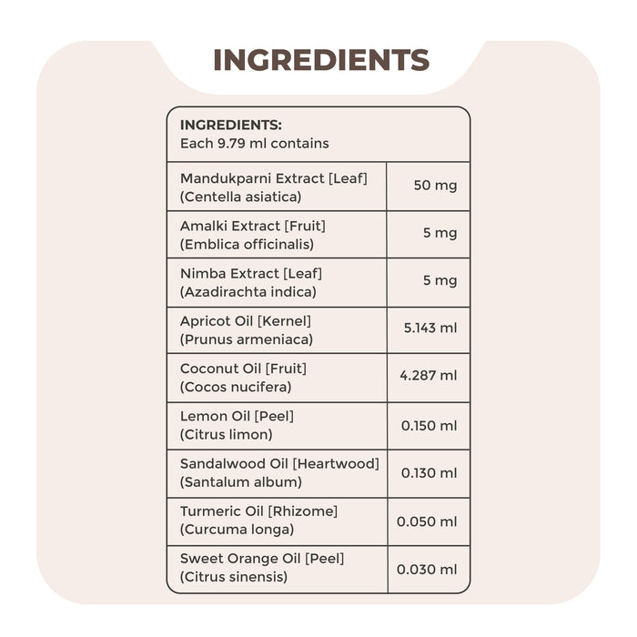 Nisarga Herbs Turmeric Sweet Orange Face Oil - Rejuvenative, non-sticky formula for oily skin
