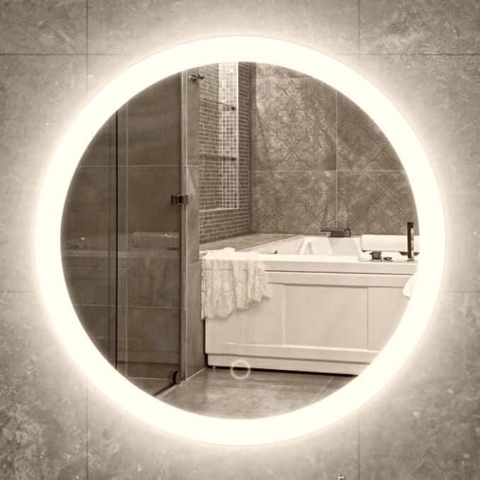 LED Backlit round - Bathroom Mirror - Murano Plus