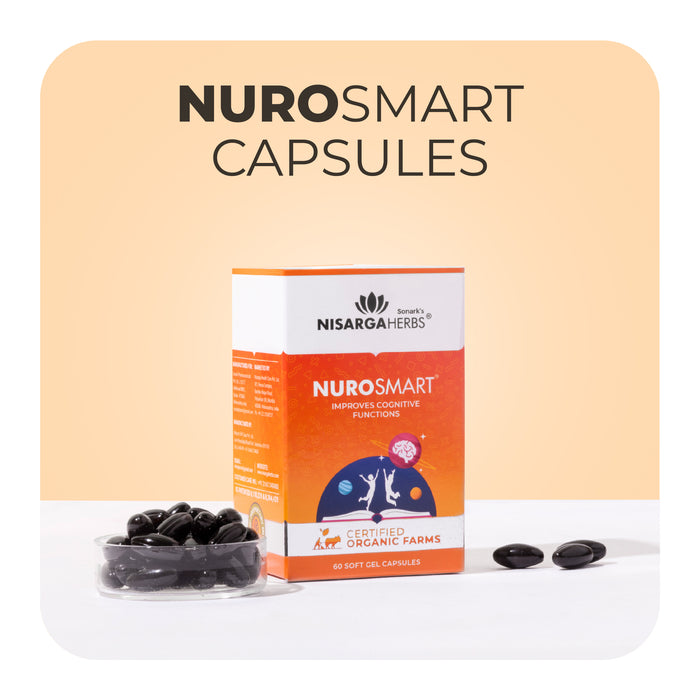 Nurosmart Capsule - Ayurvedic brain supplement for strengthening memory, focus & attention