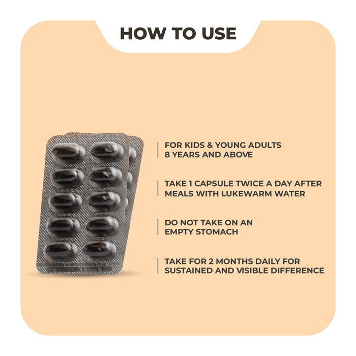 Nurosmart Capsule - Ayurvedic brain supplement for strengthening memory, focus & attention