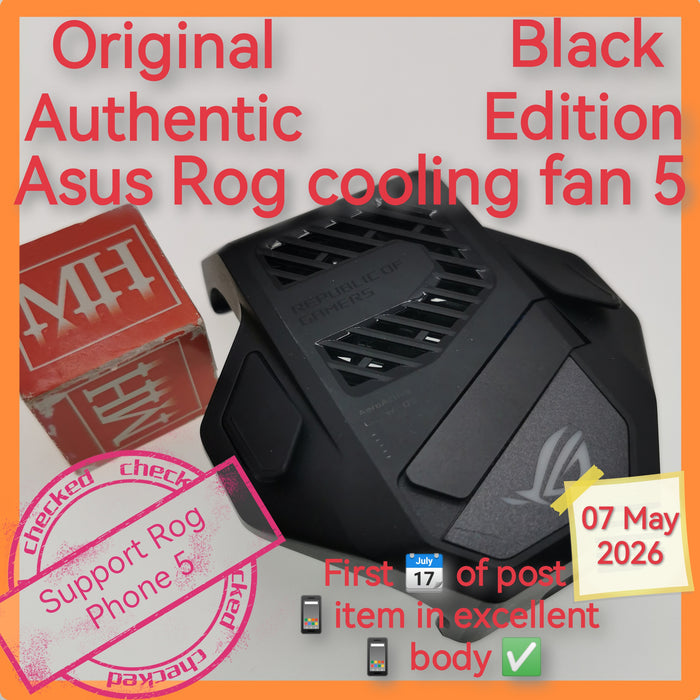 Original Authentic Asus Rog cooling fan 5 black with standing set
