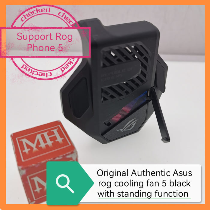 Original Authentic Asus Rog cooling fan 5 black with standing set