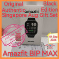 Original Authentic Aug gift Singapore Amazfit BIP MAX black warranty full set