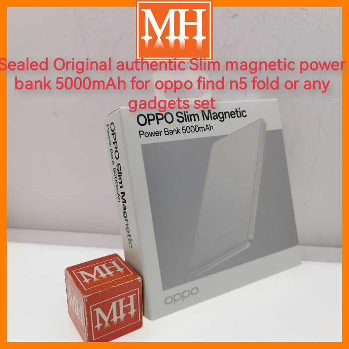 Original authentic oppo slim magnetic power bank 5000mAh support any magsafe gadgets set
