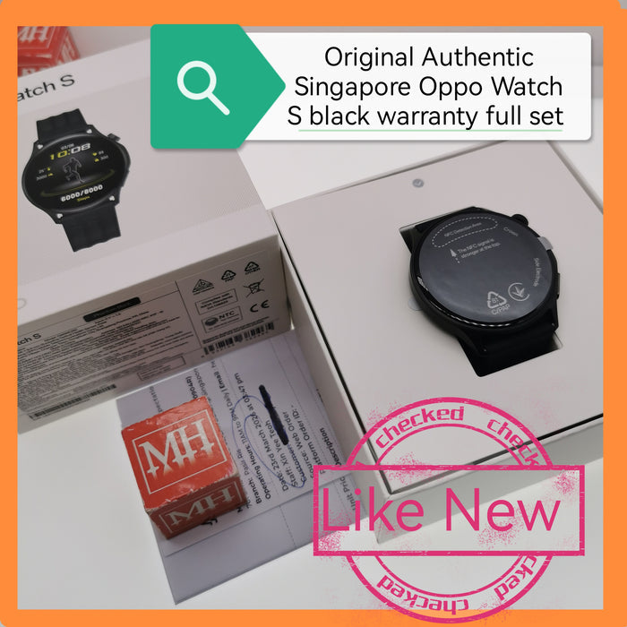 Original Authentic Oppo Watch S black warranty full set