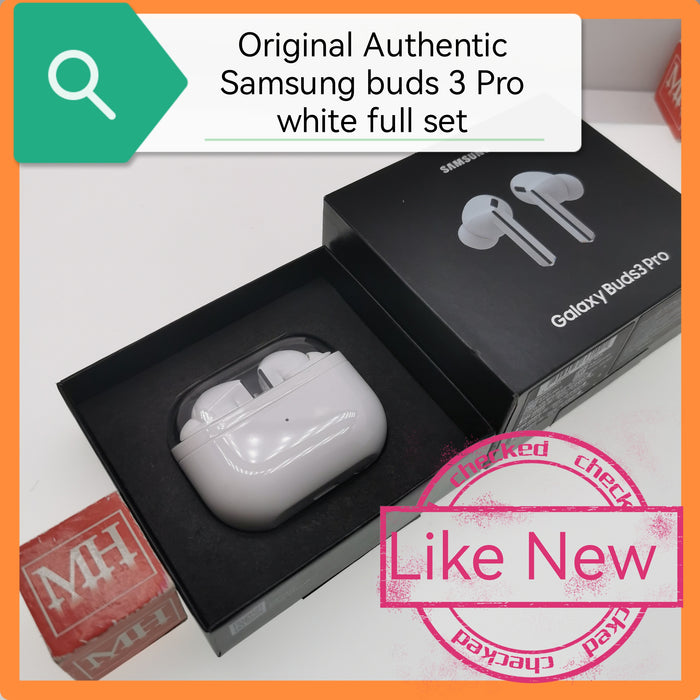 Original Authentic Samsung buds 3 Pro white full set