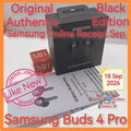 Original Authentic Sep receipt Singapore Samsung buds 4 Pro black warranty full set