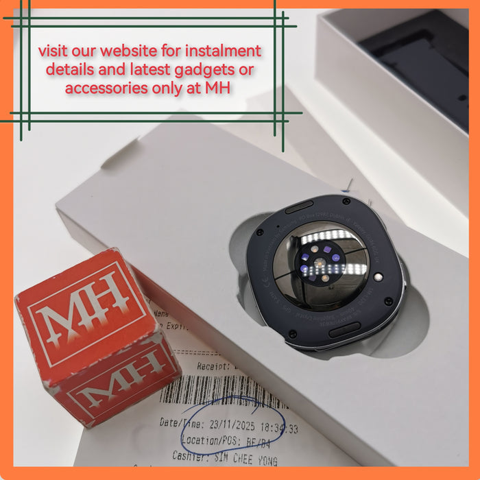 Original Authentic Singapore Samsung Galaxy watch 8 40mm grey warranty full set