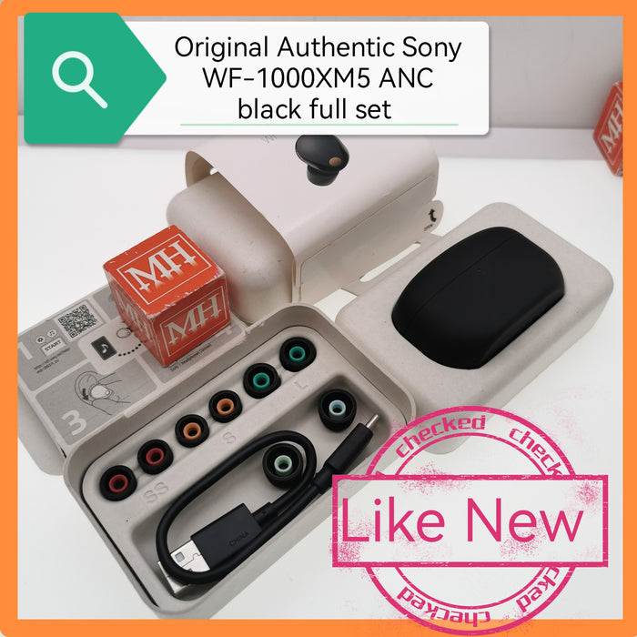 Original Authentic Sony WF-1000XM5 ANC black full set