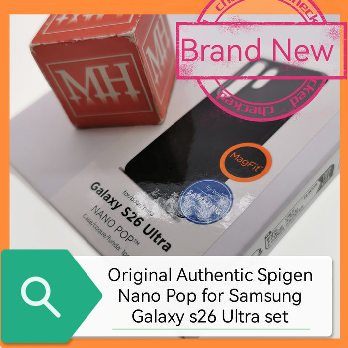 Original Authentic Spigen Nano Pop for Samsung S26 Ultra set