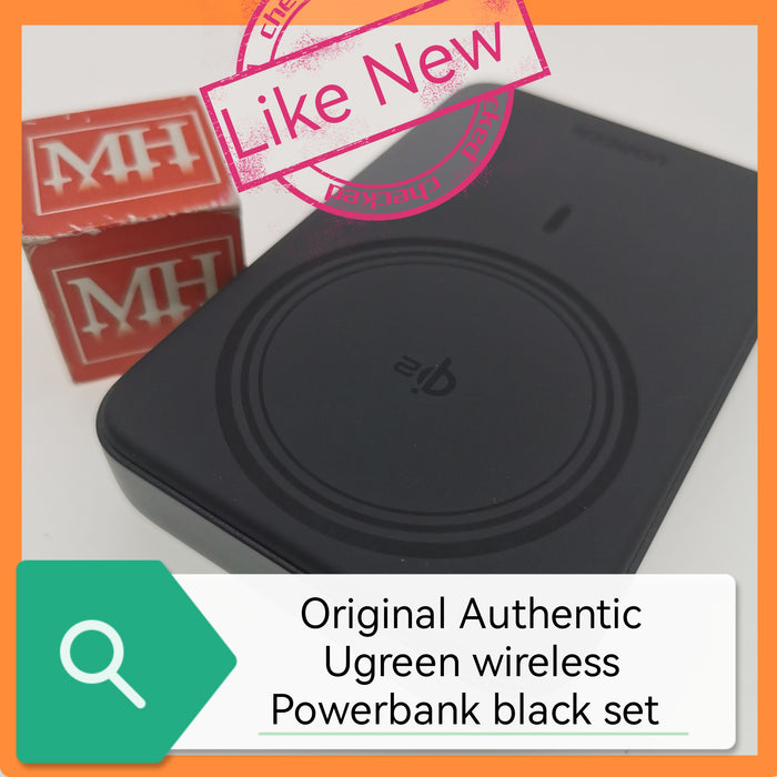Original Authentic Ugreen wireless Powerbank black set