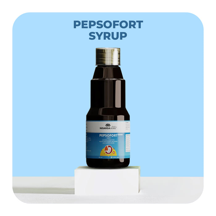 Pepsofort Syrup - A natural, sugar-free digestive remedy for acidity, bloating & gastric relief—safe for adults and kids above 6 years