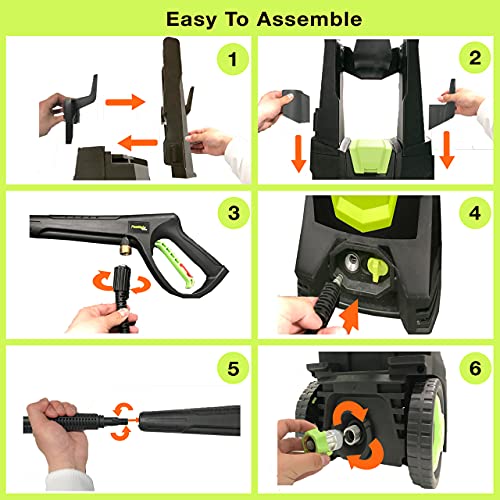PowRyte Electric Pressure Washer 4000 PSI High Power Deep Cleaning