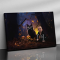 Pumpkin Whiskers Halloween Portrait