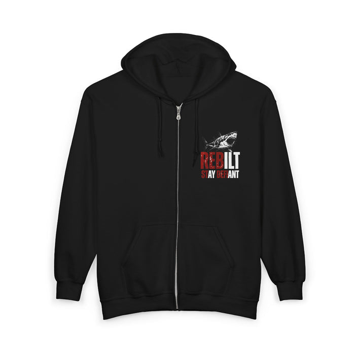 REBILT "STAY DEFIANT" -ZIP HOODIE