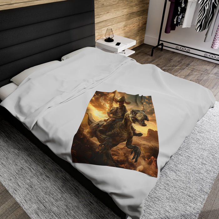 Riding the Dinosaur - Custom Blanket